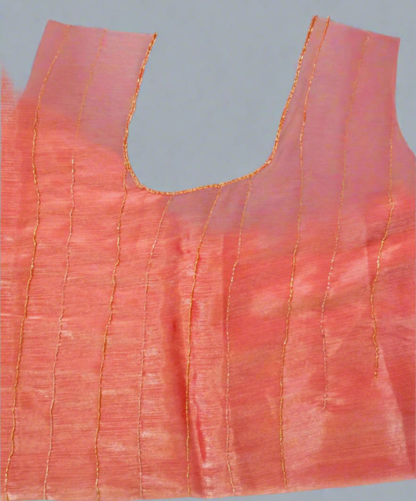 Pink color cut work Jimmy-cho saree