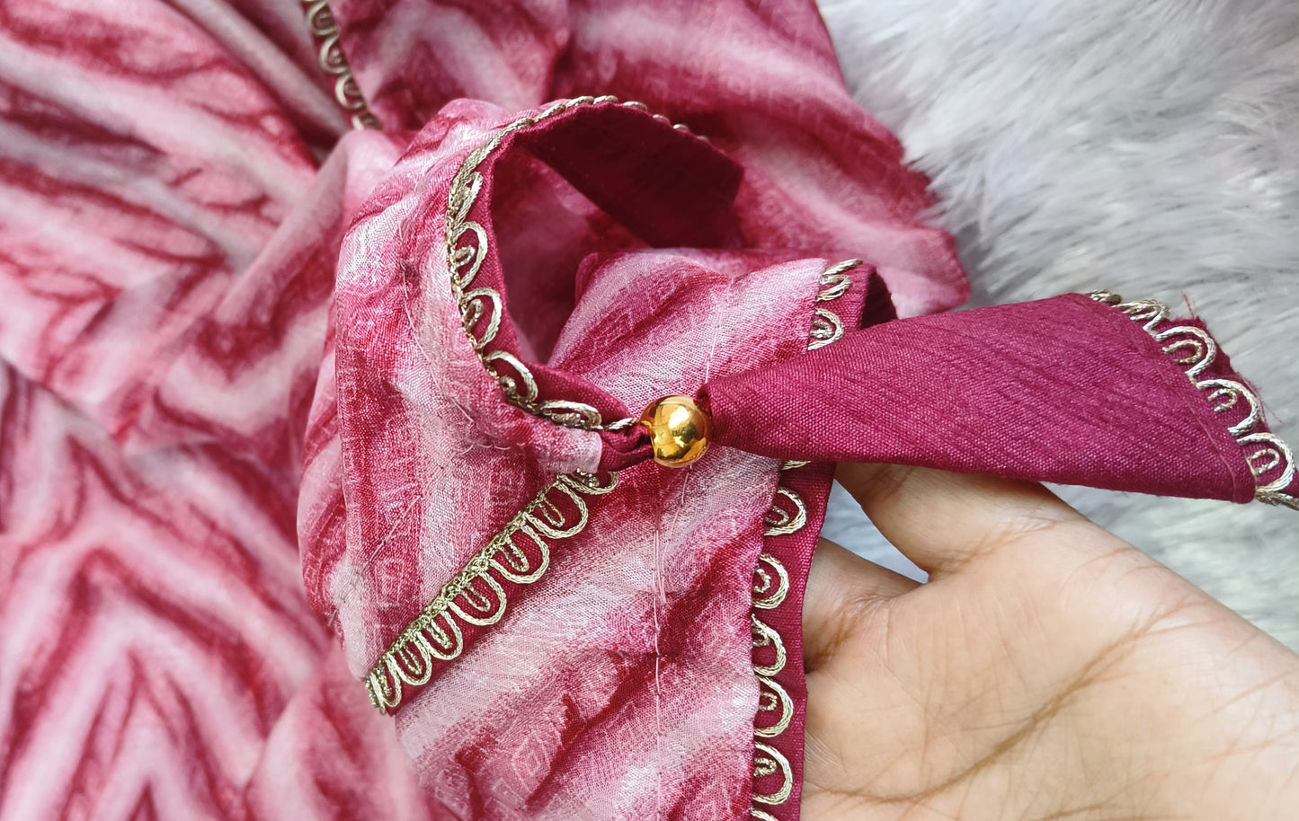 Leheriya Print Georgette Saree