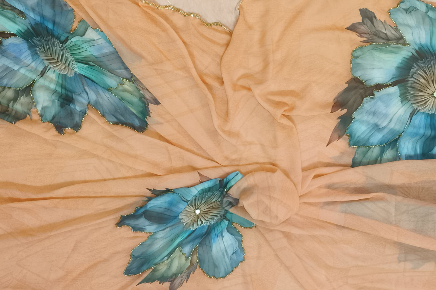 Very Soft Georgette Digital Printed Saree