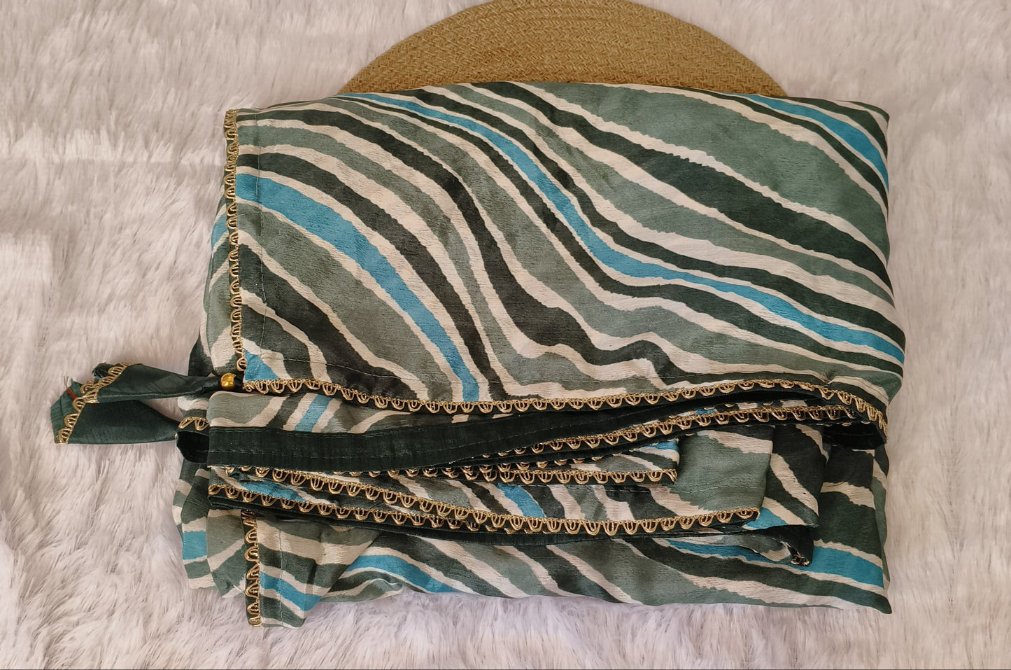 Leheriya Print Georgette Saree