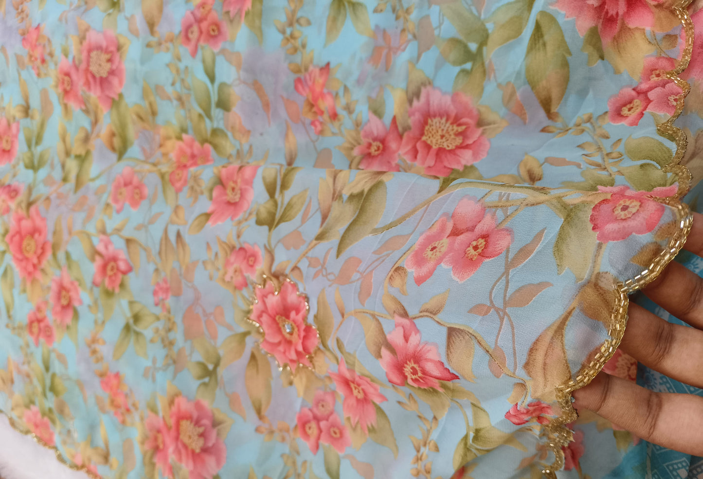 Very Soft Georgette Digital Printed Saree